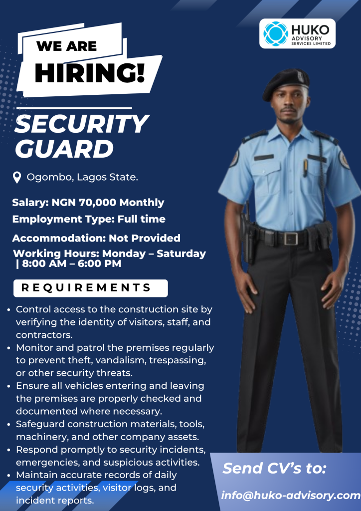security guard flyer